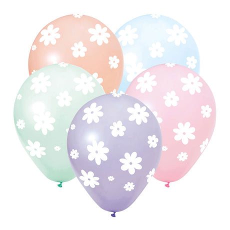 Balony Globos 12 cali stokrotki - 8 szt.