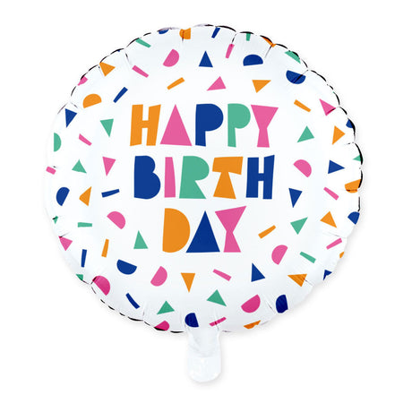Balon foliowy Globos 18 cali wszystkiego najlepszego z okazji urodzin