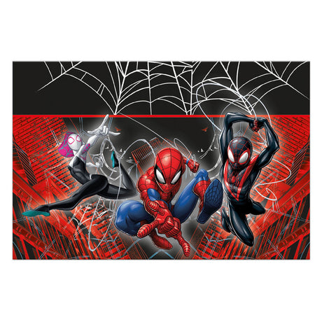 Obrus plastikowy Globos 120x180cm spiderman świat sieci