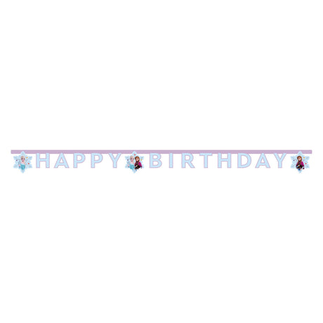 Girlanda z literami Globos z okazji urodzin zamrożona idylliczna cud