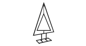 Pc. 1 metal tree standing black 25x8x40.5 cm