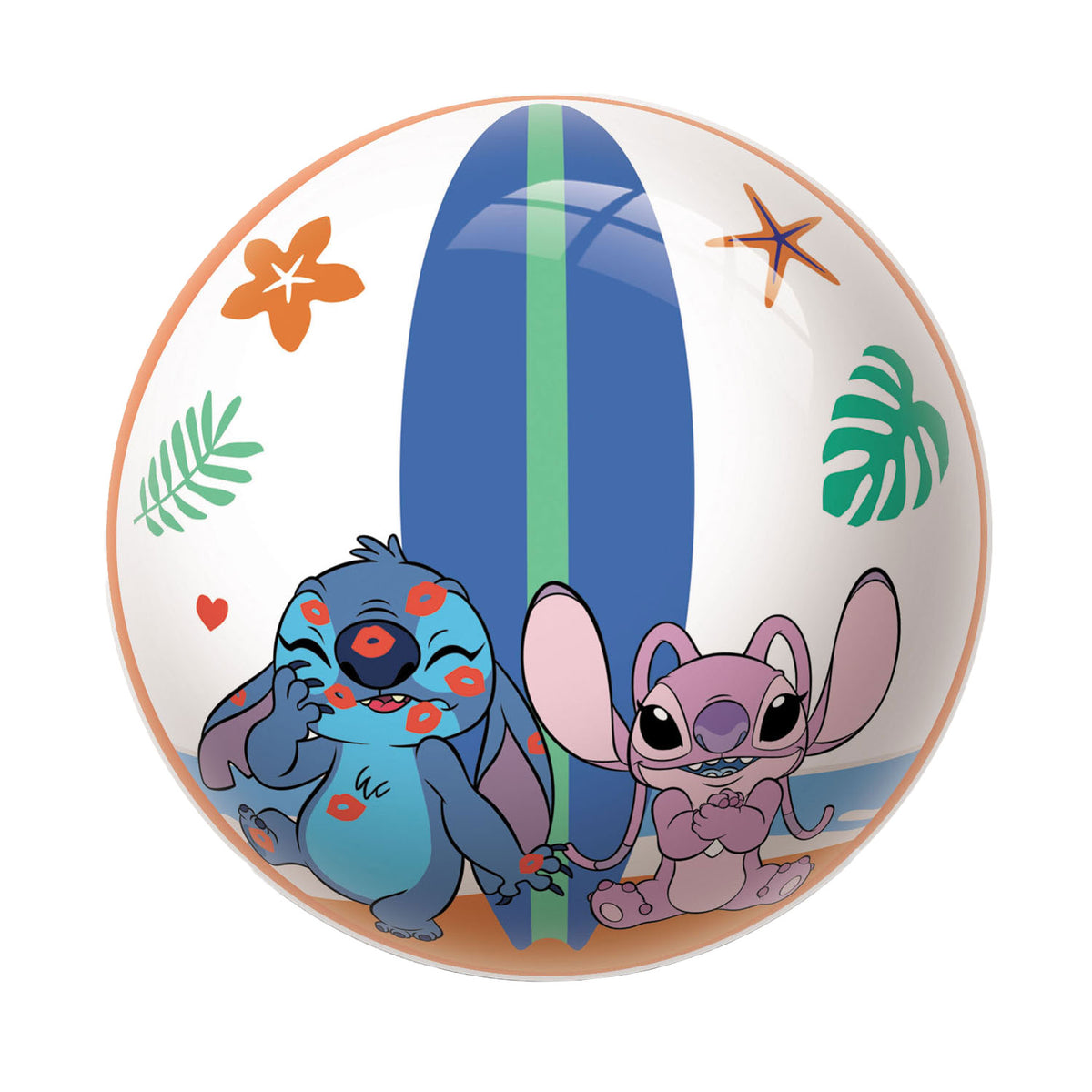 Van der Meulen Disney wyszywana piłka do zabawy 23 cm, wielokolorowy plastik.