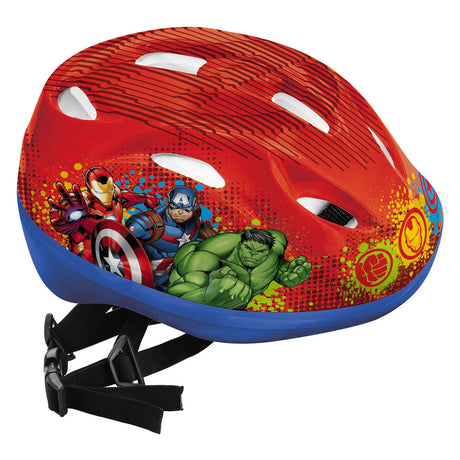Kask dziecięcy Mondo Marvel Avengers Kask rowerowy 52-56 cm regulowany czerwony.