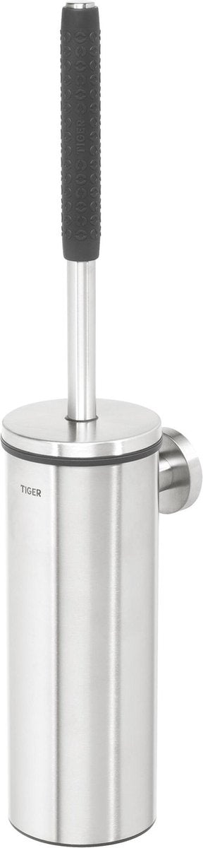 Szczotka toaletowa Tiger Boston Comfort Safety z uchwytem - stal nierdzewna szczotkowana