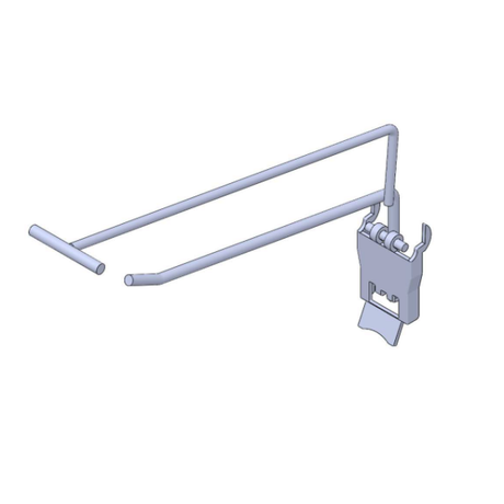 Tegometall klaphaak rl 30 - met t-bar 20 cm - verzinkt