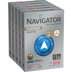Papier do kopiowania nawigator 21,6 x 27,9 cm 75 g m² gładki biały 5 opakowań