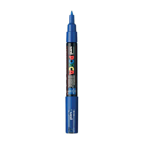 Marker farbowy Uni posca 1mc ciemnoniebieski - końcówka stożkowa - 1 mm