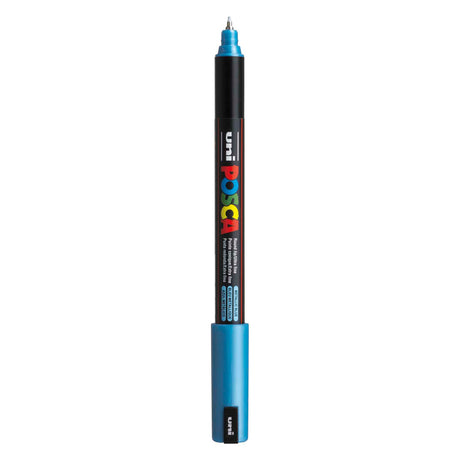 Marker Uni Posca PC-1mr Metaliczny Niebieski - bardzo cienki 0,7mm
