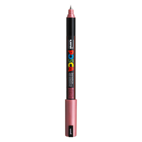 Marker uni posca pc-1mr metaliczny czerwony - bardzo cienki 0,7 mm