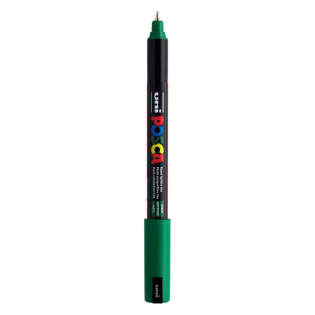 Marker Uni Posca PC-1mr ciemnozielony - bardzo cienki 0,7mm