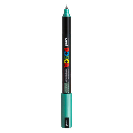 Marker Uni Posca PC-1mr Metaliczny Zielony - bardzo cienki 0,7mm