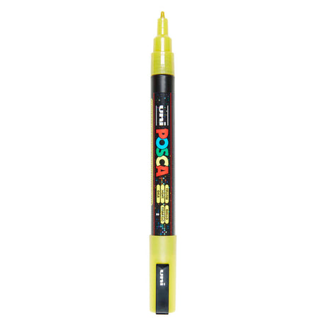 Marker farbowy Uni posca pc3m brokatowy żółty - okrągła końcówka do 1,3 mm