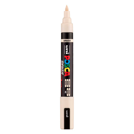 Marker pędzelkowy Uni posca pc5br beżowy - końcówka pędzla 1-4 mm