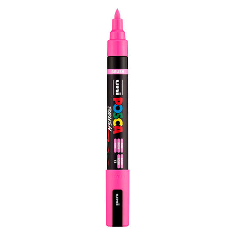 Marker pędzelkowy Uni posca pc5br różowy - końcówka pędzelkowa 1-4 mm