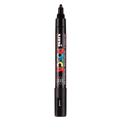 Marker farbowy Uni posca pc5m czarny - końcówka stożkowa 2,5 mm