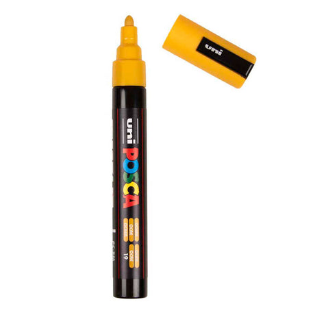 Marker farbowy Uni posca pc5m ochra żółty - końcówka stożkowa 2,5 mm