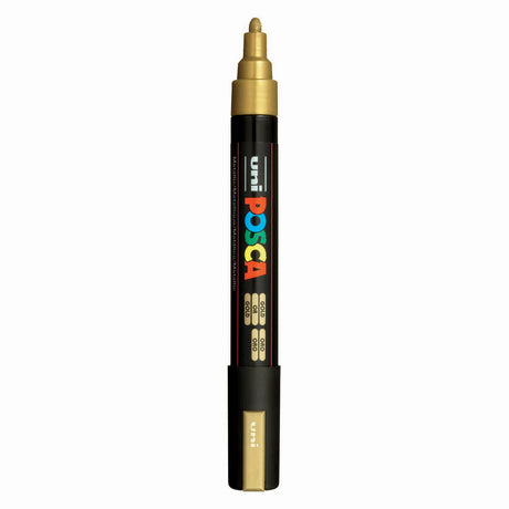 Marker farbowy Uni posca pc5m złoty - końcówka stożkowa 2,5 mm