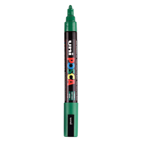 Marker farbowy Uni posca pc5m ciemnozielony - końcówka stożkowa 2,5 mm