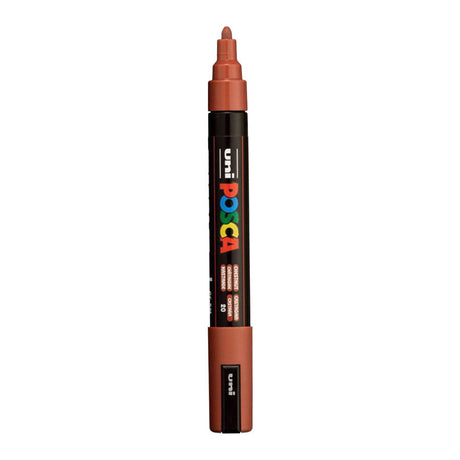 Marker farbowy Uni posca 5m, okrągły, kasztanowy