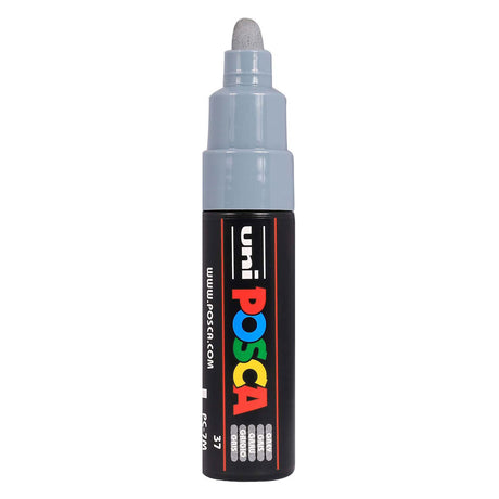Marker farbowy Uni posca 7m szary - końcówka stożkowa 4,5mm