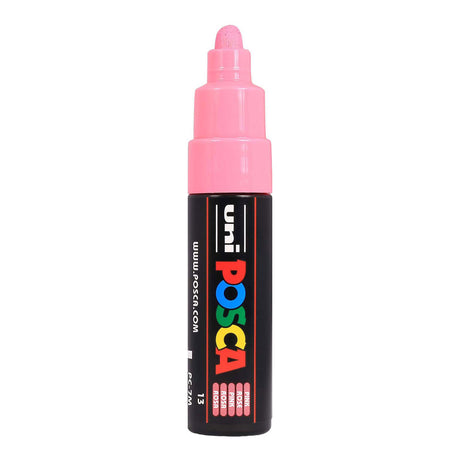 Marker farbowy Uni posca 7m różowy - końcówka stożkowa