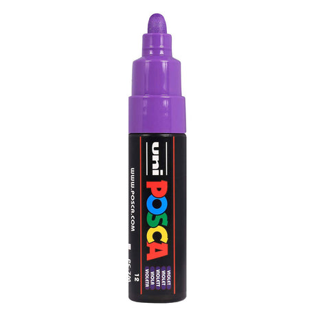 Marker farbowy Uni posca 7m fioletowy - końcówka stożkowa