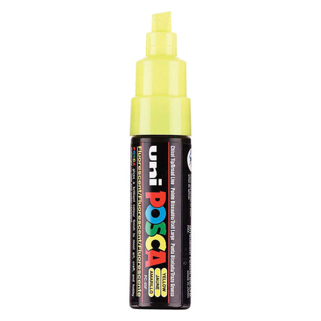 Marker farbowy Uni posca 8k żółty - dłuto 8mm