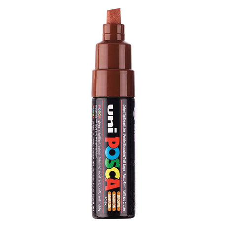 Marker farbowy Uni Posca 8k brązowy - dłuto 8mm