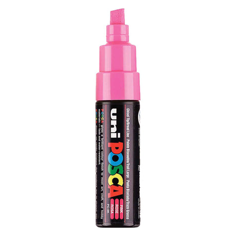 Marker farbowy Uni Posca 8k różowy - dłuto 8mm