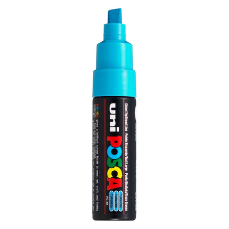 Marker farbowy Uni posca 8k turkusowy - dłuto 8mm