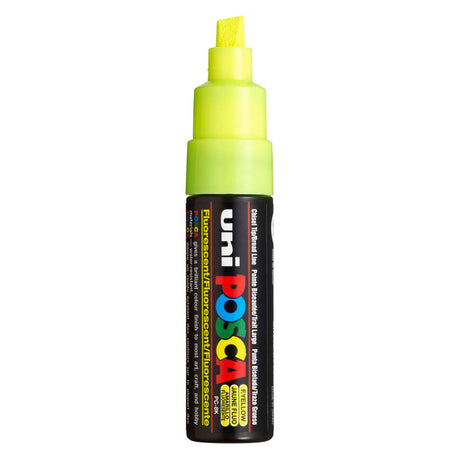 Marker farbowy Uni Posca 8k neonowożółty - ścięcie 8mm