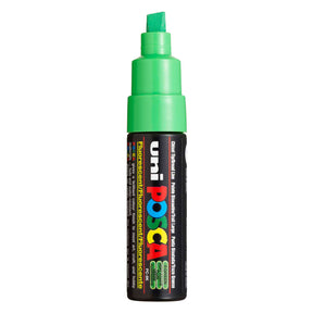 Marker farbowy Uni posca 8k neonowo zielony - końcówka ścięta 8mm