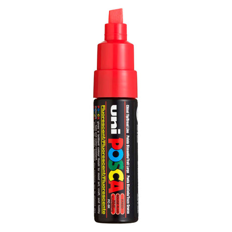 Marker farbowy Uni Posca 8k neonowoczerwony - ścięcie 8mm