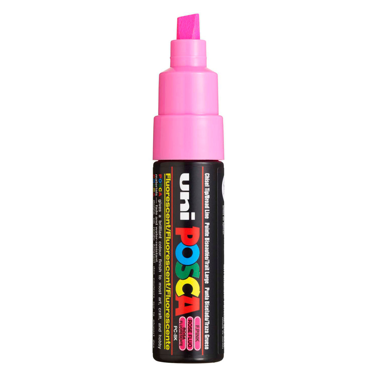Marker farbowy Uni posca 8k neonowy róż - ścięcie 8mm