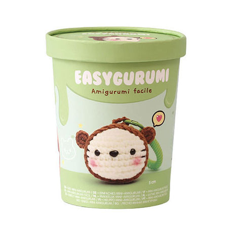 Zestaw szydełkowy Graine Creative Graine Easygurumi Miś - w zestawie. igła i włóczka