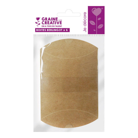 Pudełka upominkowe Graine Creative Graine 12,3x7,7 cm Kraft - 6 szt.