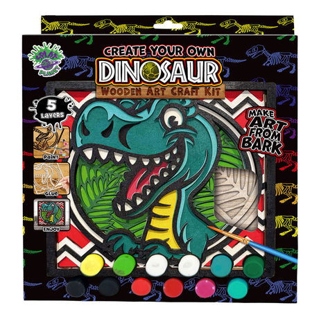 Zestaw do rękodzieła dinozaura z drewna Splat Planet