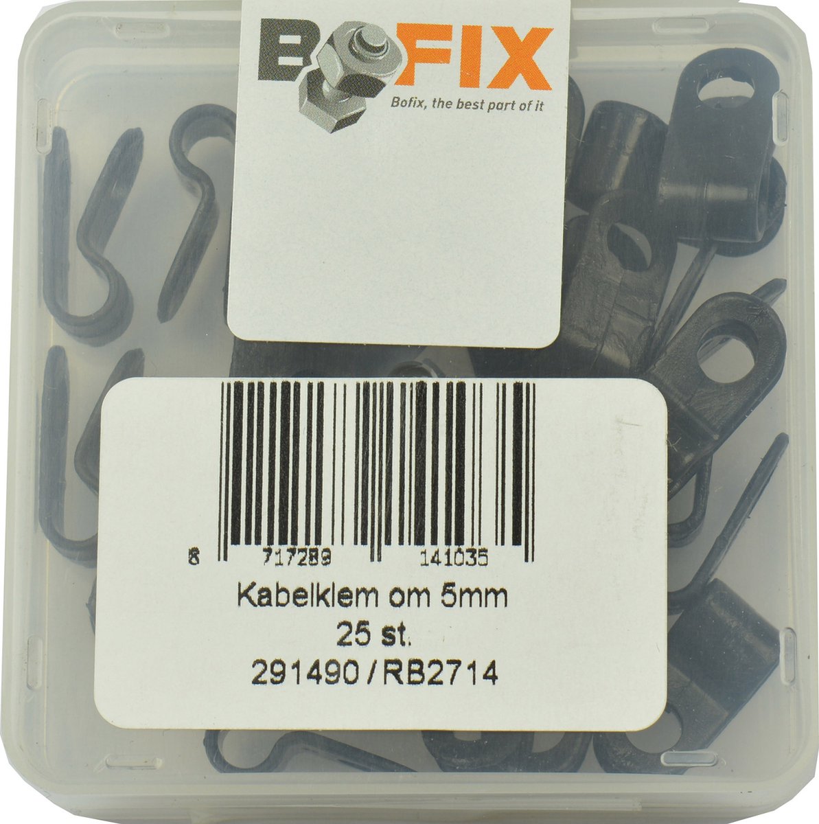 Zacisk kablowy Bofix box pojedynczy 5mm (25 sztuk)