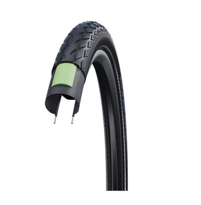 Schwalbe Tire Green Marathon Greenguard 28x1 5 8x1 3 8 (37-622) Czarny