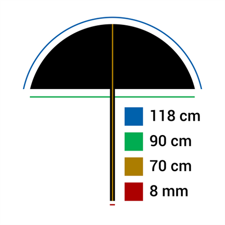 Falcon Eye Softbox Parasol rozproszony biały UB-48 118 cm