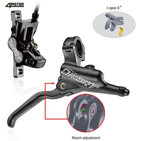 Tektro HD-M745 Hydrauliczny hamulec tarczowy LH 1800 mm czarny