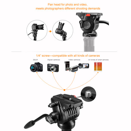 Monopod wideo Nest nt-329m wys. 145 cm