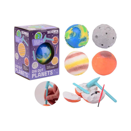 Zestaw do wycinania planet Johntoy John Toy Science Explorer, 4 sztuki