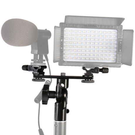 Podwójny uchwyt uchylny Falcon Eyes + 2 x gorąca stopka cld-14a