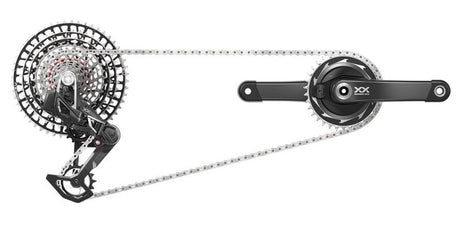 Zestaw grupowy Sram Zestaw grupowy xxsl eag axs pm 165 t-type gs-xx-sle-d1 miernik mocy