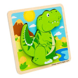 Puzzle drewniane Bigjigs T-Rex - 4 szt.