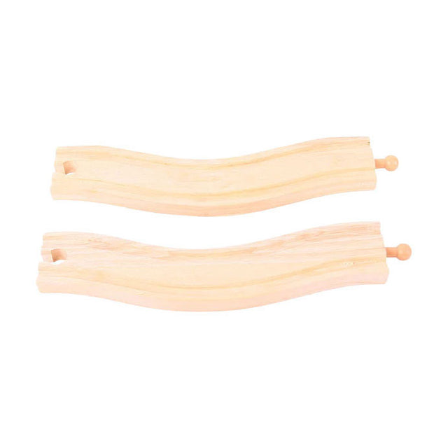 Poręcze drewniane Bigjigs - poręcze kręte - 2 szt.