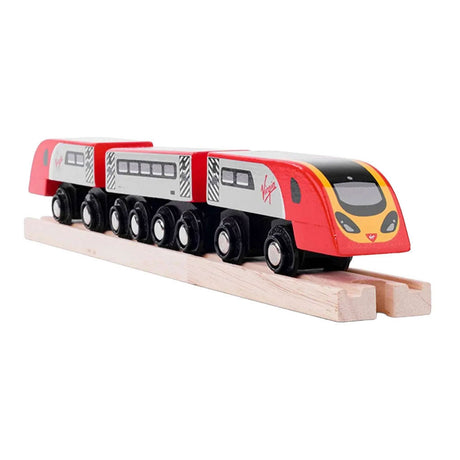 Bigjigs drewniany pociąg Virgin Pendolino - 5 szt.