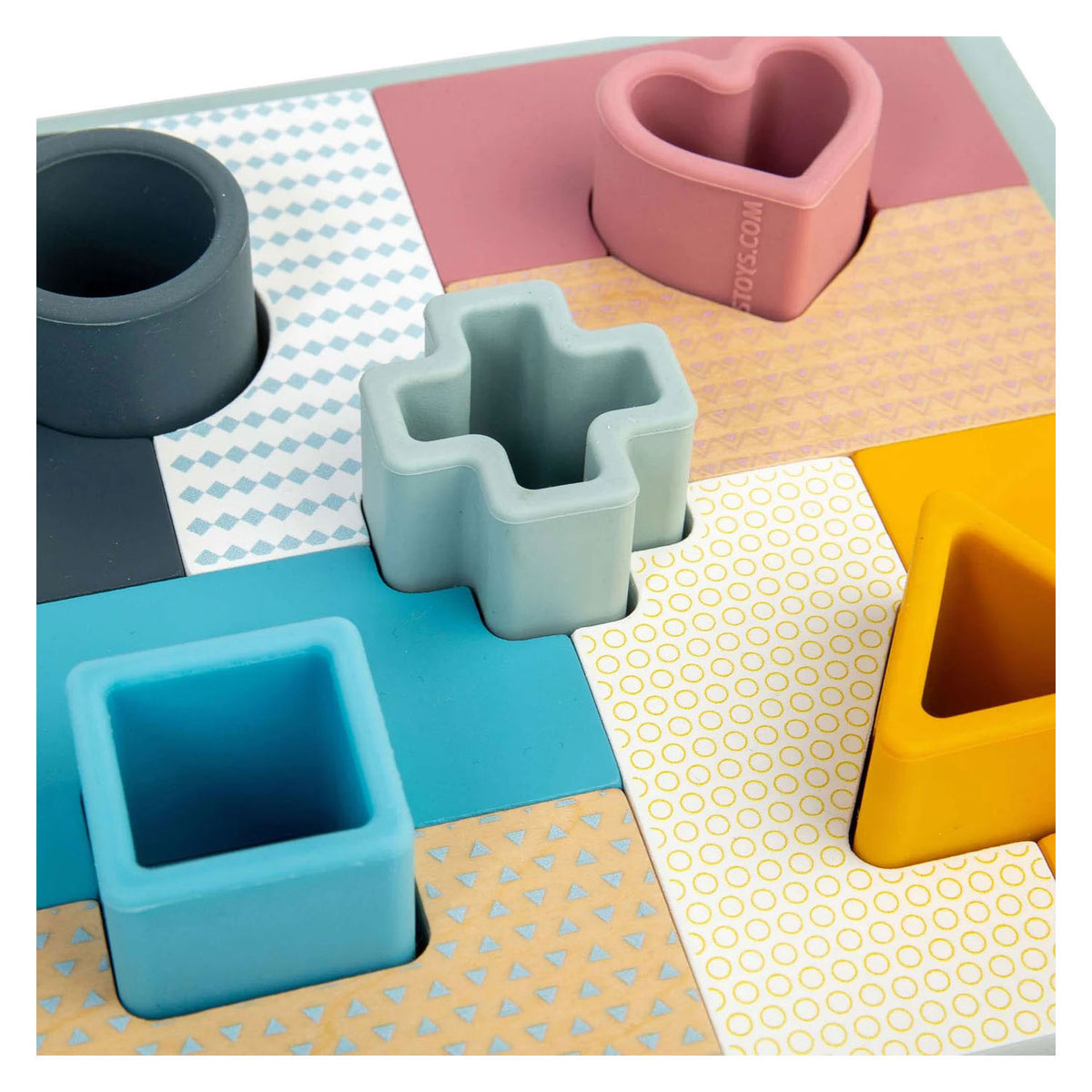 Puzzle drewniane Bigjigs - mozaika - 14 szt.