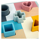 Puzzle drewniane Bigjigs - mozaika - 14 szt.